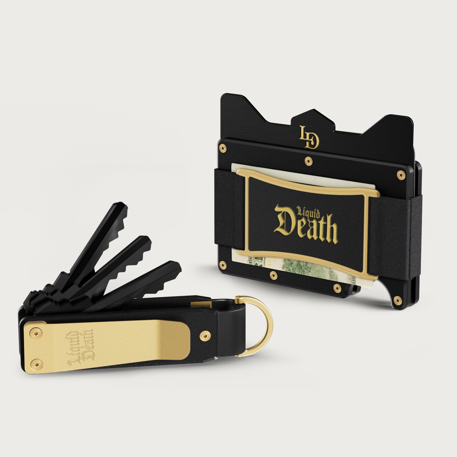 Ridge Wallet + KeyCase - Liquid Death | Ridge x Liquid Death