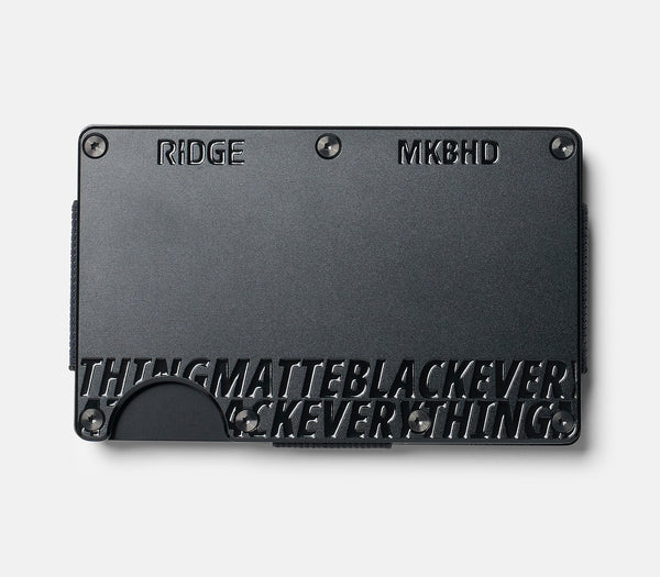 RIDGE x MKBHD | MatteBlackEverything - Ridge Wallet