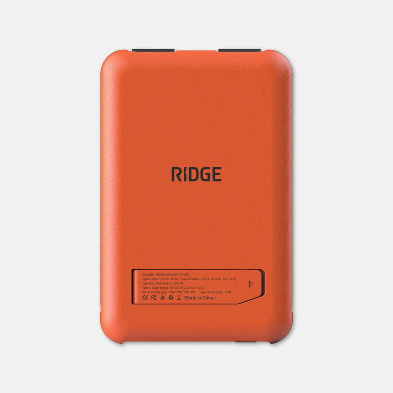 Ridge Power Bank - 10k mAh Bundle - Basecamp Orange - 3-Pack