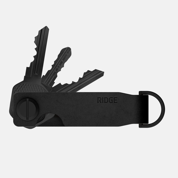 Ridge Keycase - Midnight Black Leather — 100% Leather