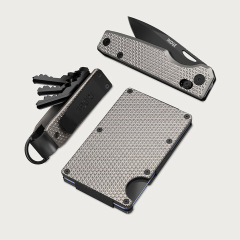 Ridge Daily Survival Set - Guilloché Titanium at Ridge