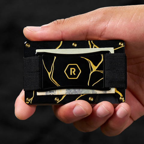 Ridge Wallet – Kintsugi - Black | DETAIL IN DESIGN