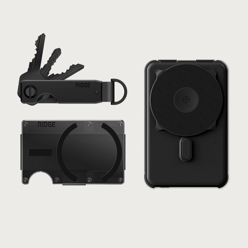 Ridge Wallet for MagSafe + Power Bank + KeyCase - Phantom
