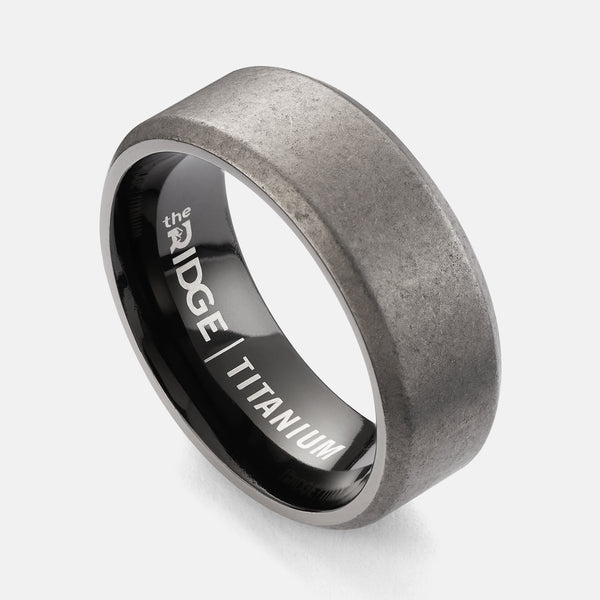 Titanium wedding deals ring men