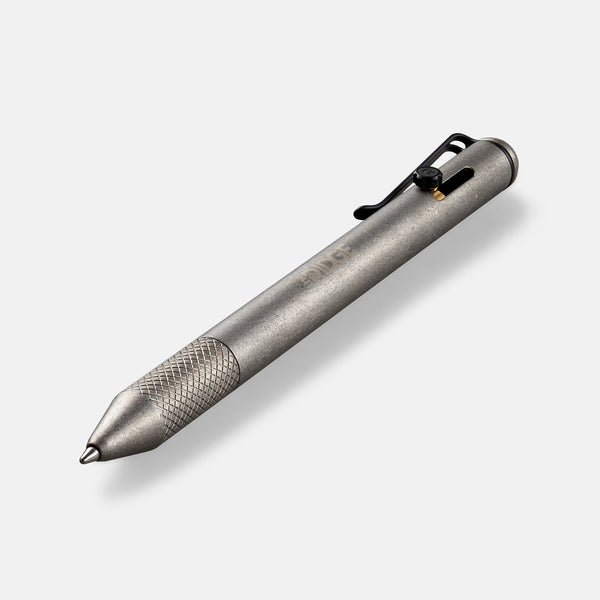 Stonewashed Titanium Bolt Action Pen // The Ridge