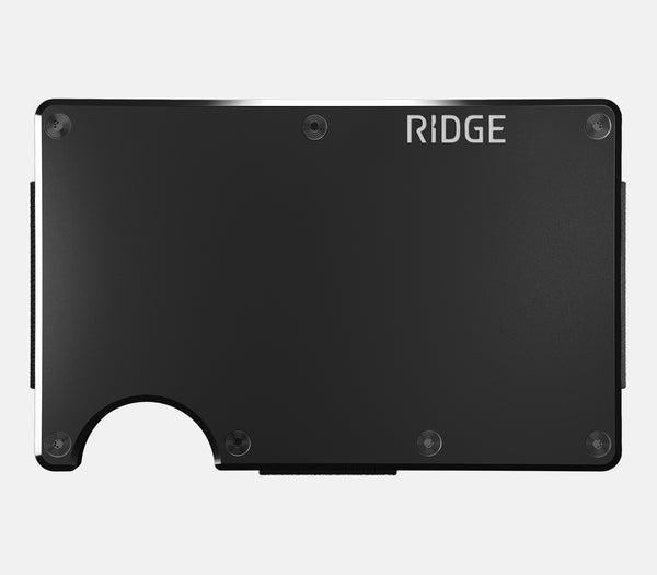 Aluminum Black Wallet - Strong & Durable | The Ridge