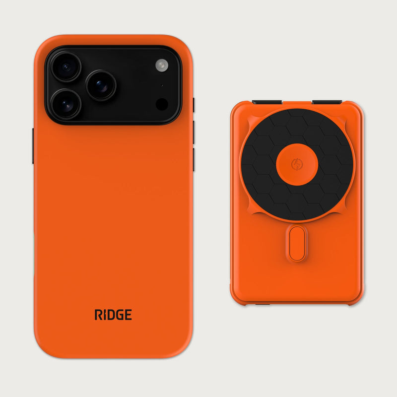 Ridge Everyday Charging Kit - iPhone 18 Pro Max - Basecamp Orange