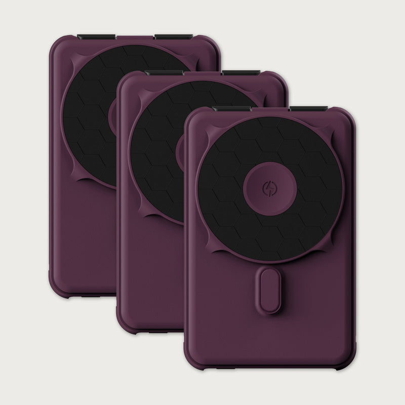 Ridge Power Bank - 10k mAh Bundle - Dark Cherry - 3-Pack
