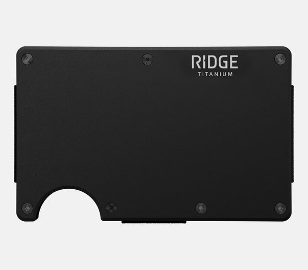 Black Titanium Wallet - Slim & Strong | The Ridge