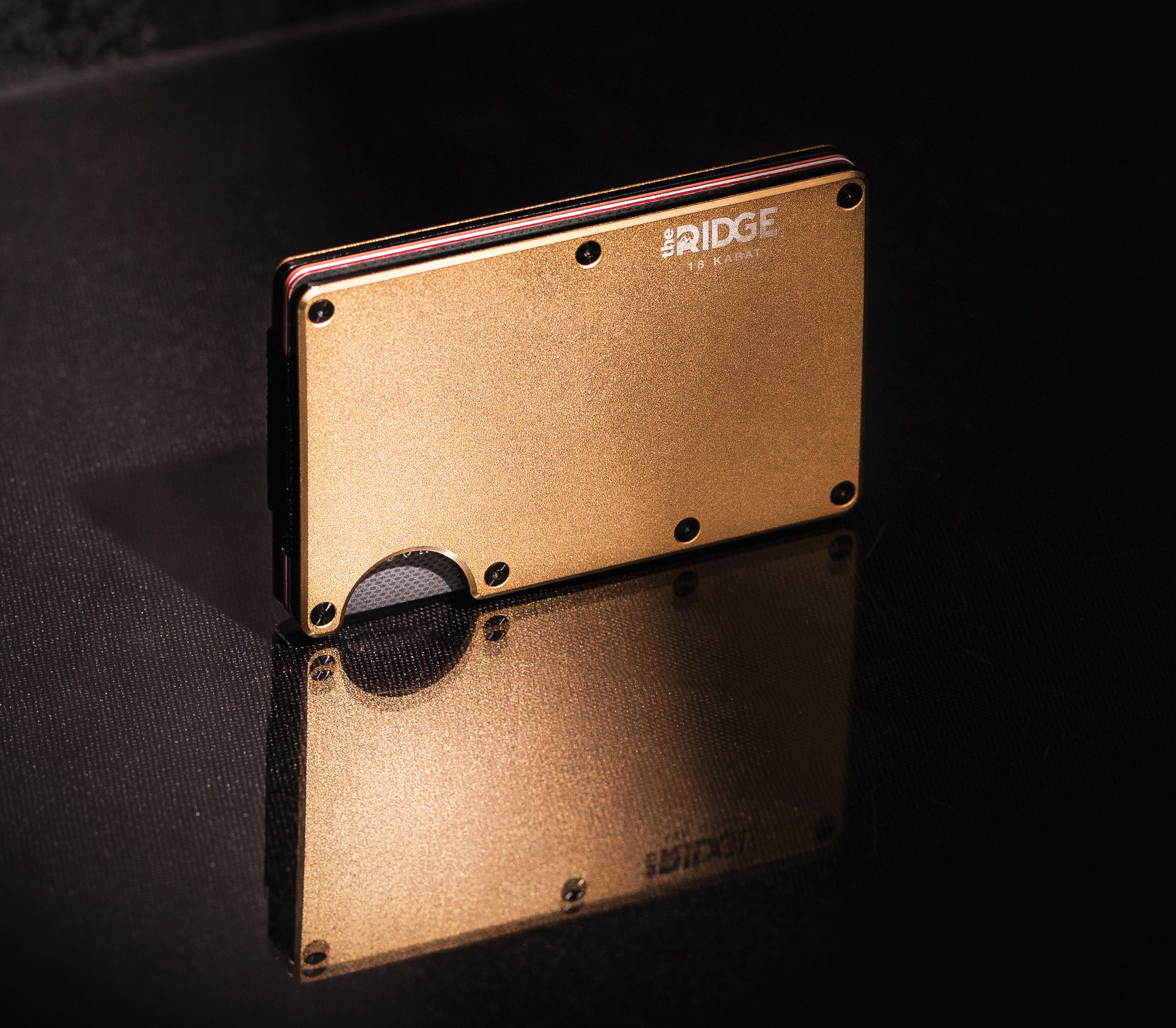 Ridge Wallet - 18K Gold