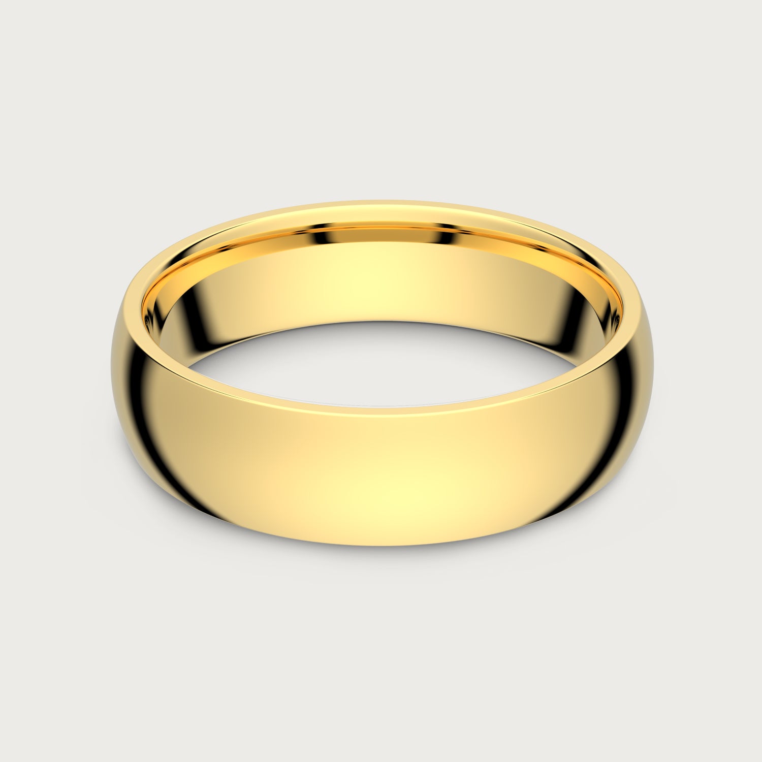 24K Gold Men's Tantalum Wedding Band - The Ridge