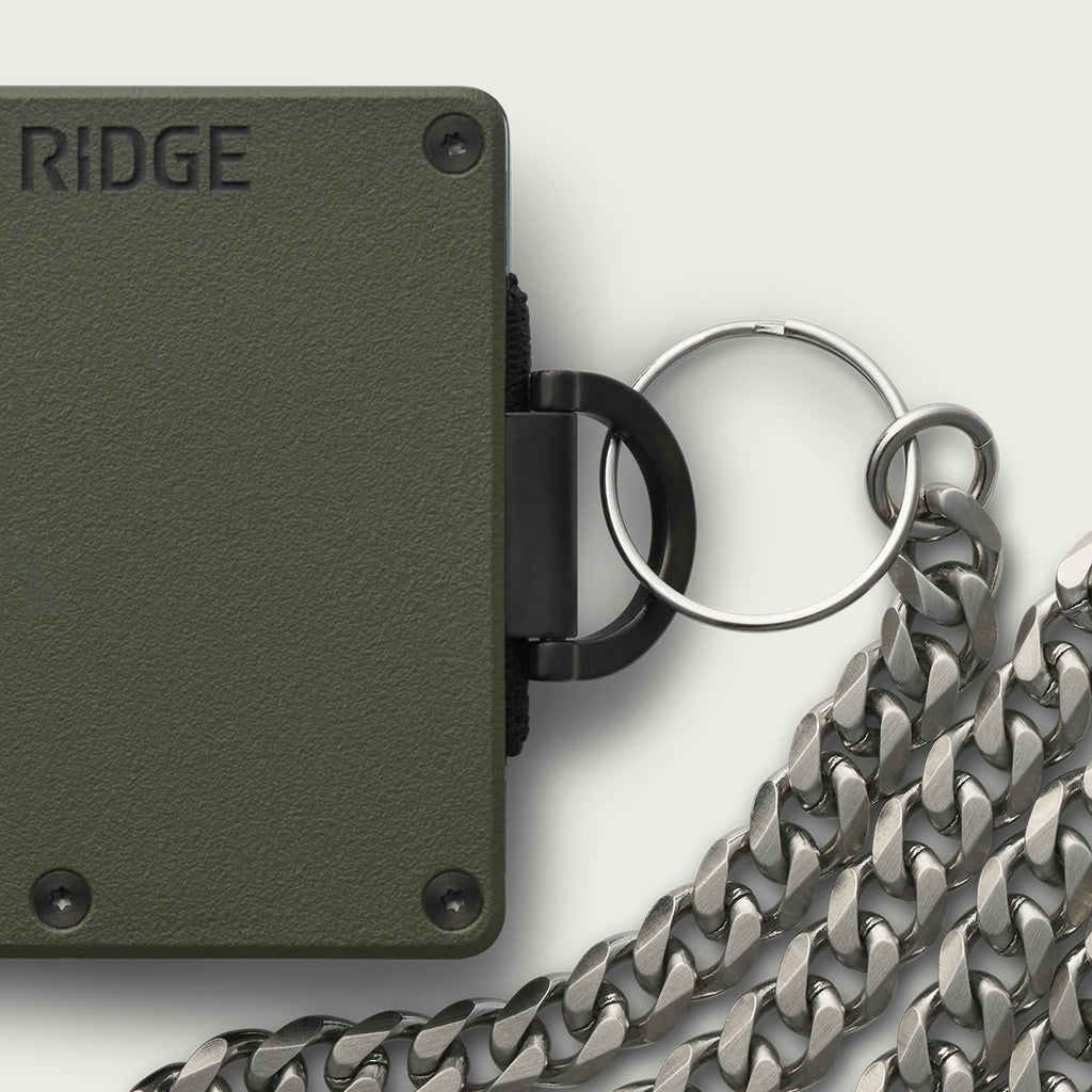 Ridge Wallet Chain + D Ring | Security Meets Style