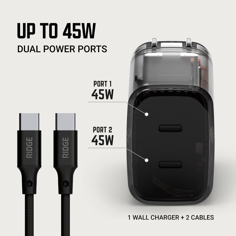 Wall Charger Set - 45W - Phantom