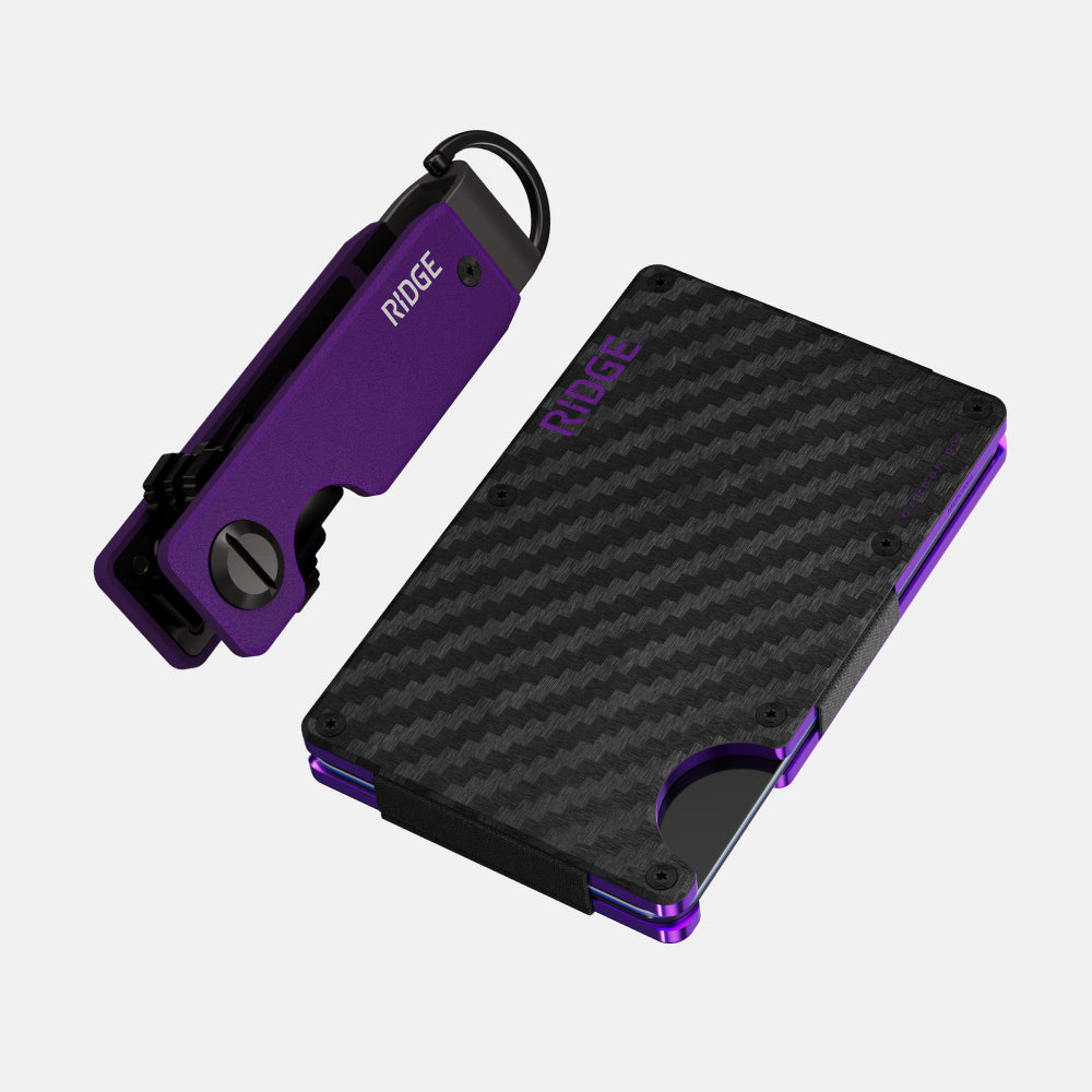 The Ridge: Wallet + Keycase Kit - Alaska Twilight Carbon 006
