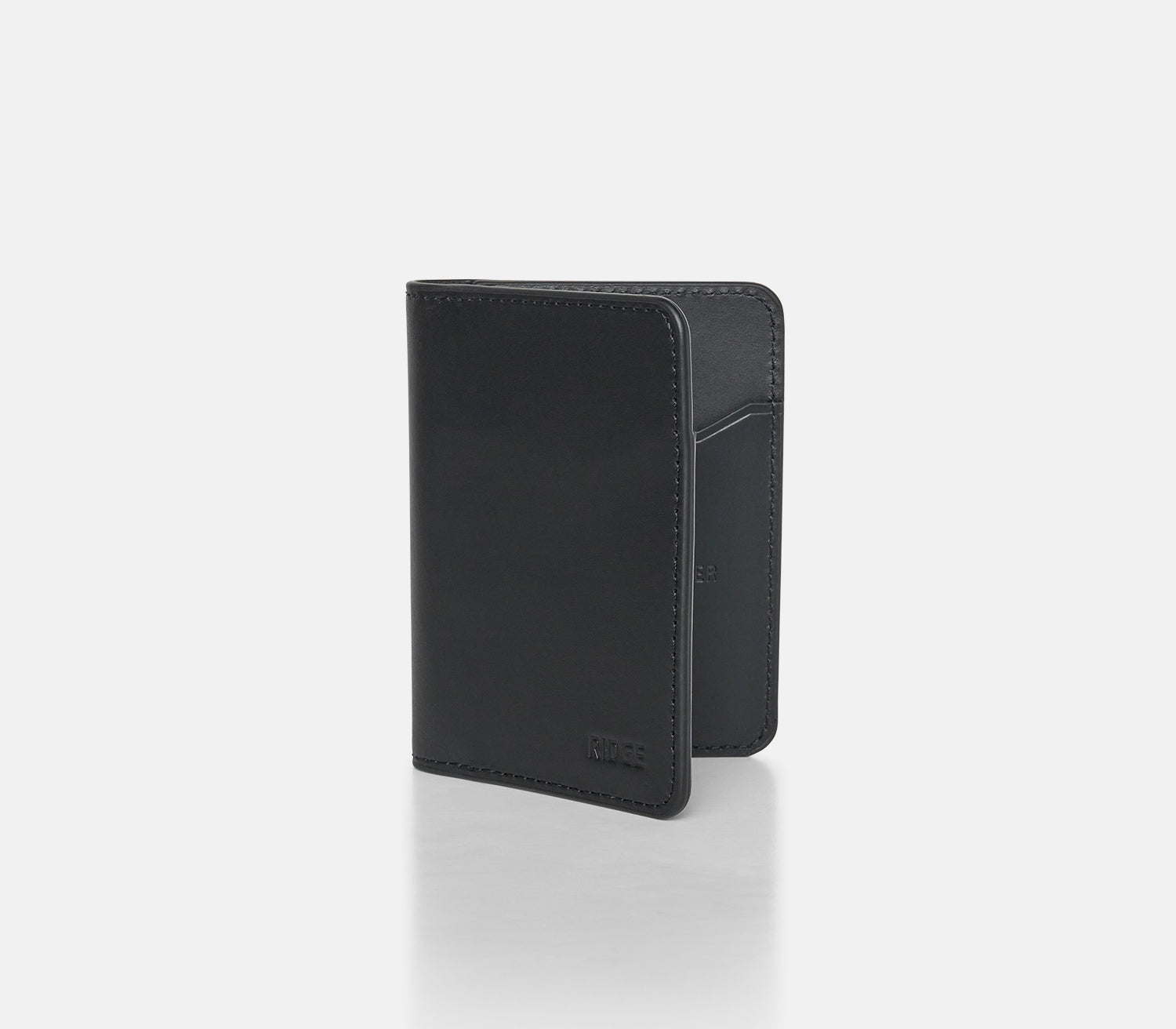 Ridge Bifold - Midnight Black Leather