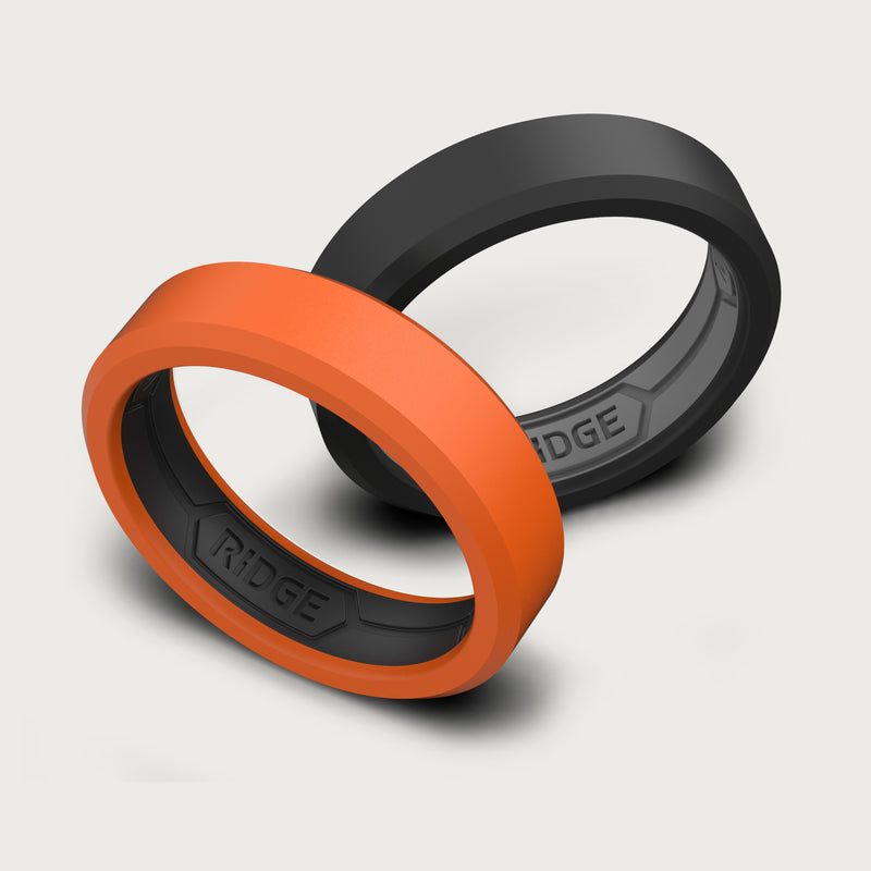 6mm Silicone Ring Set - Basecamp Orange