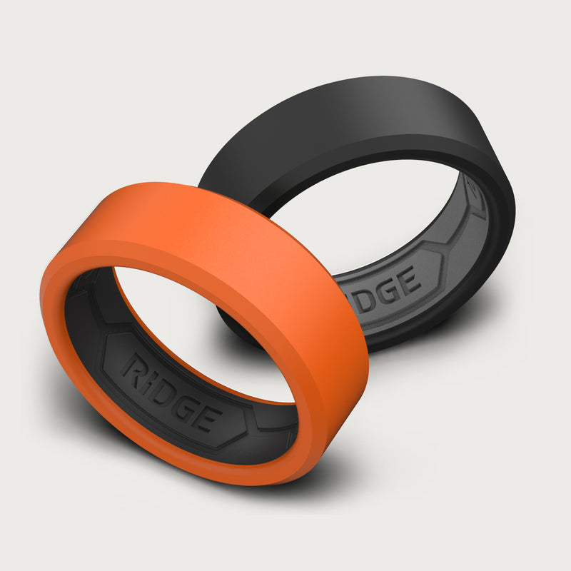 8mm Silicone Ring Set - Basecamp Orange — view 2 of 8
