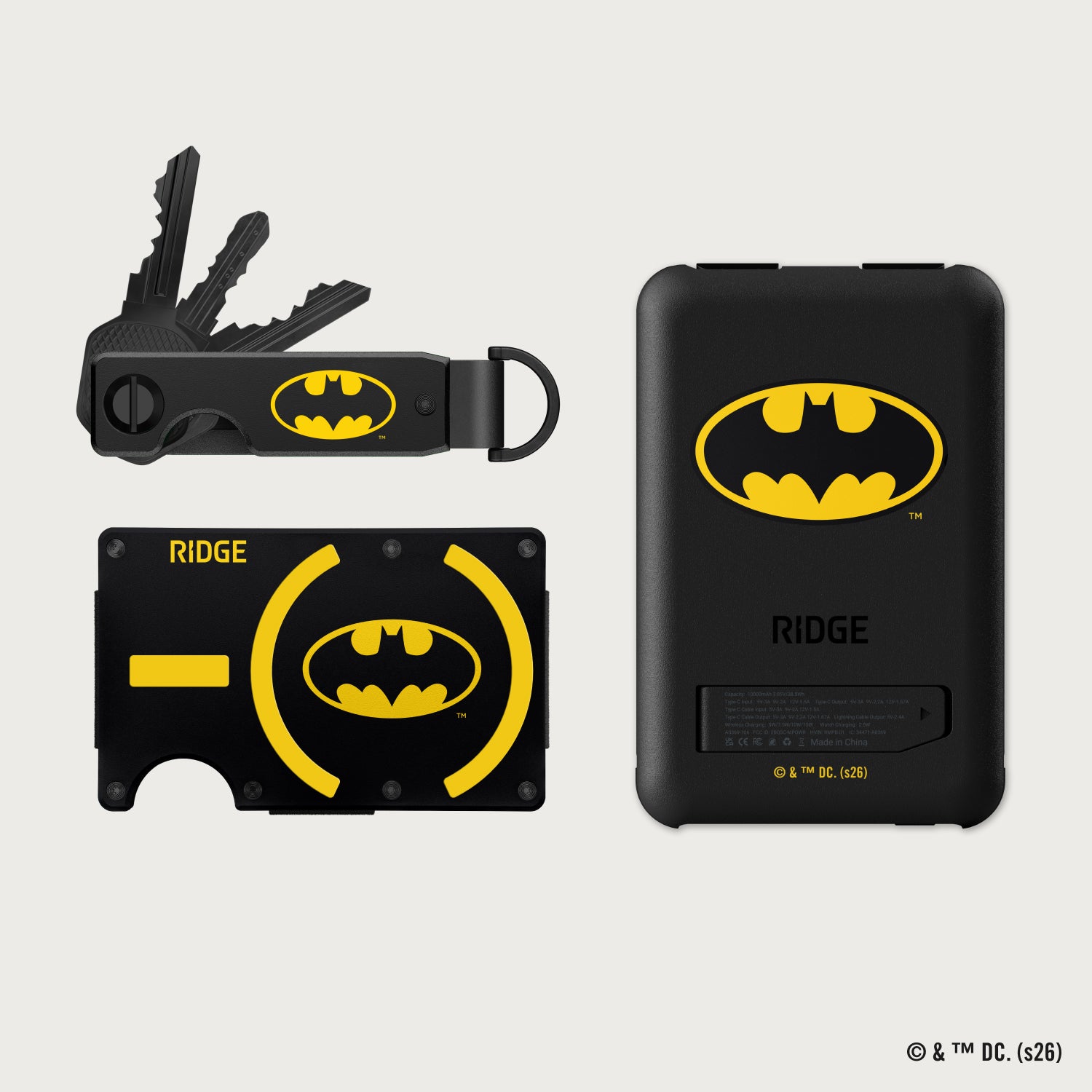 Ridge Wallet for MagSafe + Power Bank + KeyCase - Batman™