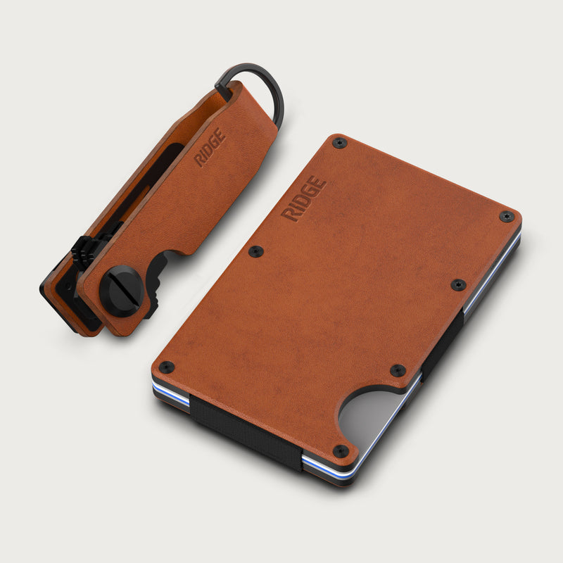 ridge wallet tobacco brown Daily Driver Kit - Tobacco Brown Leather