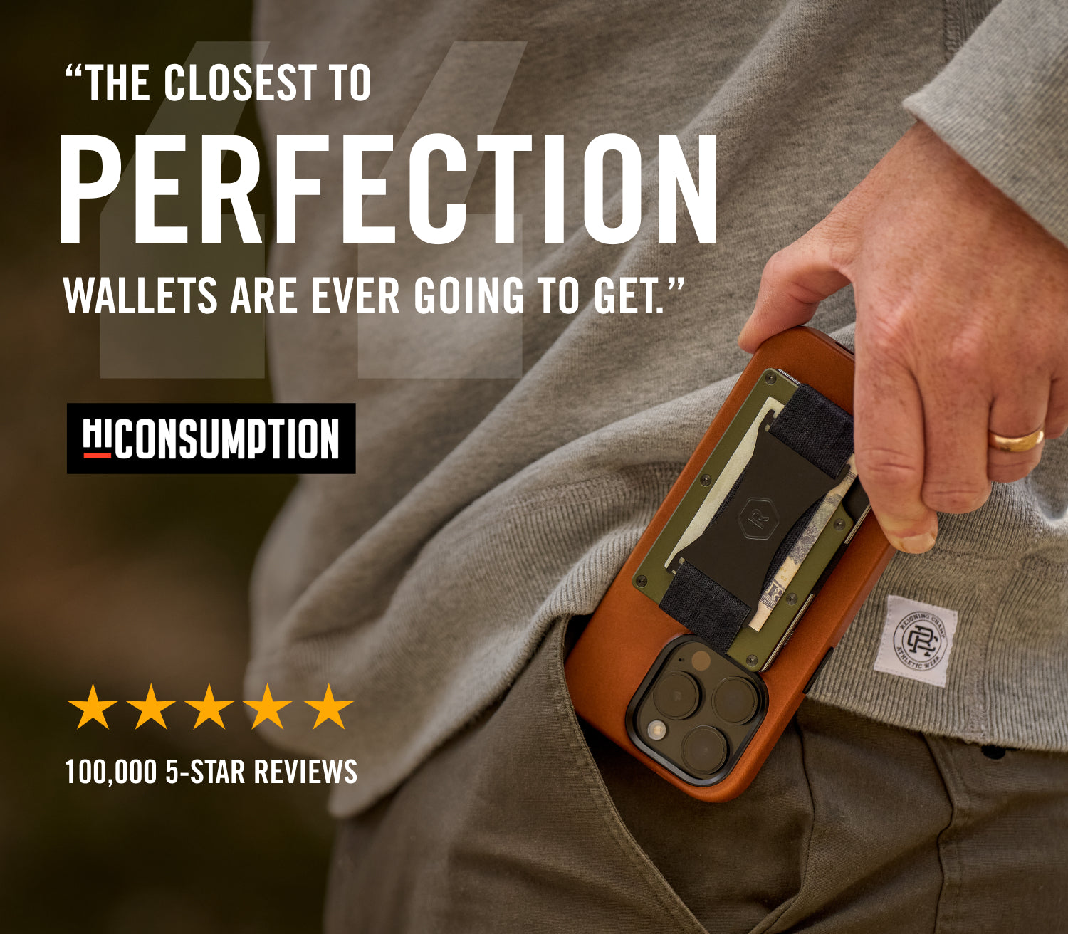 Ridge Wallet For MagSafe - Burnt Titanium | The Ridge