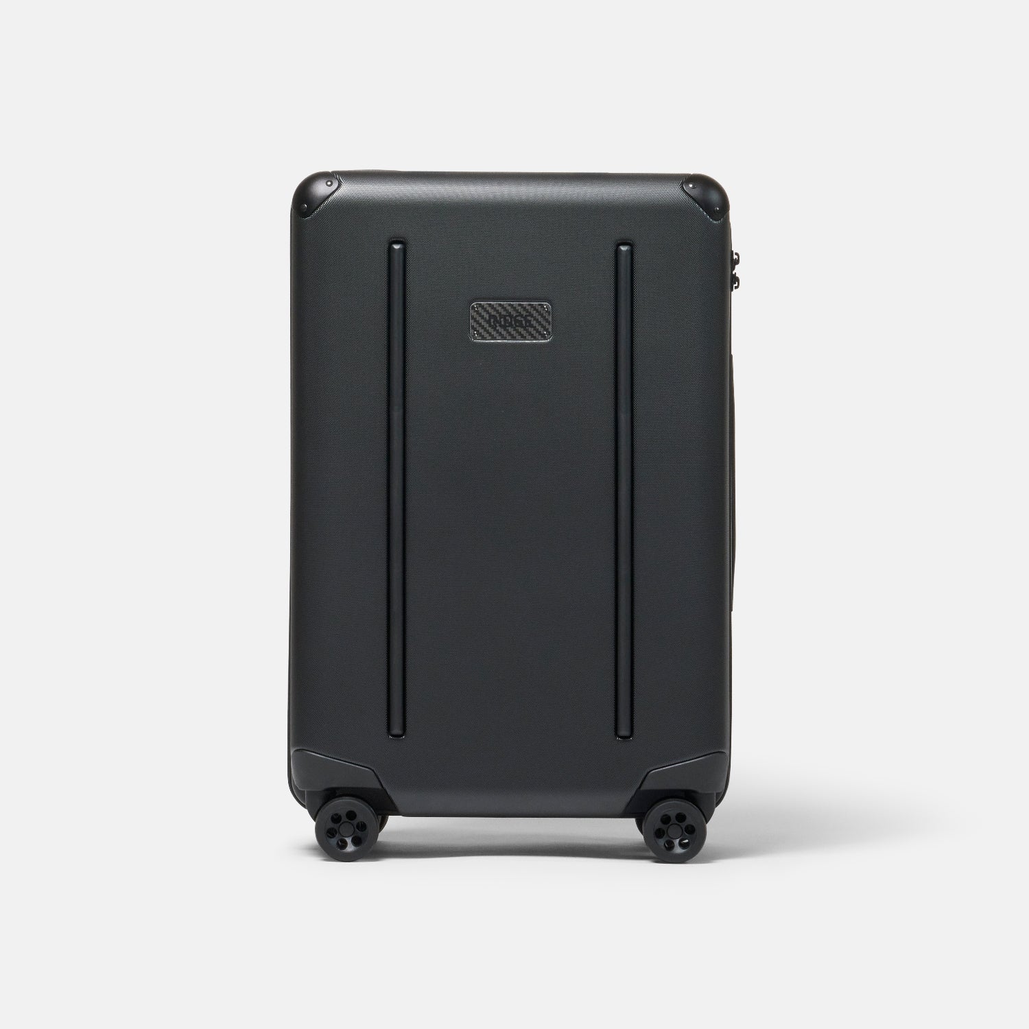 Ridge Carry On Suitcase Royal Black 22 x14 x9 Weatherproof Polycarbonate Impact Resistant