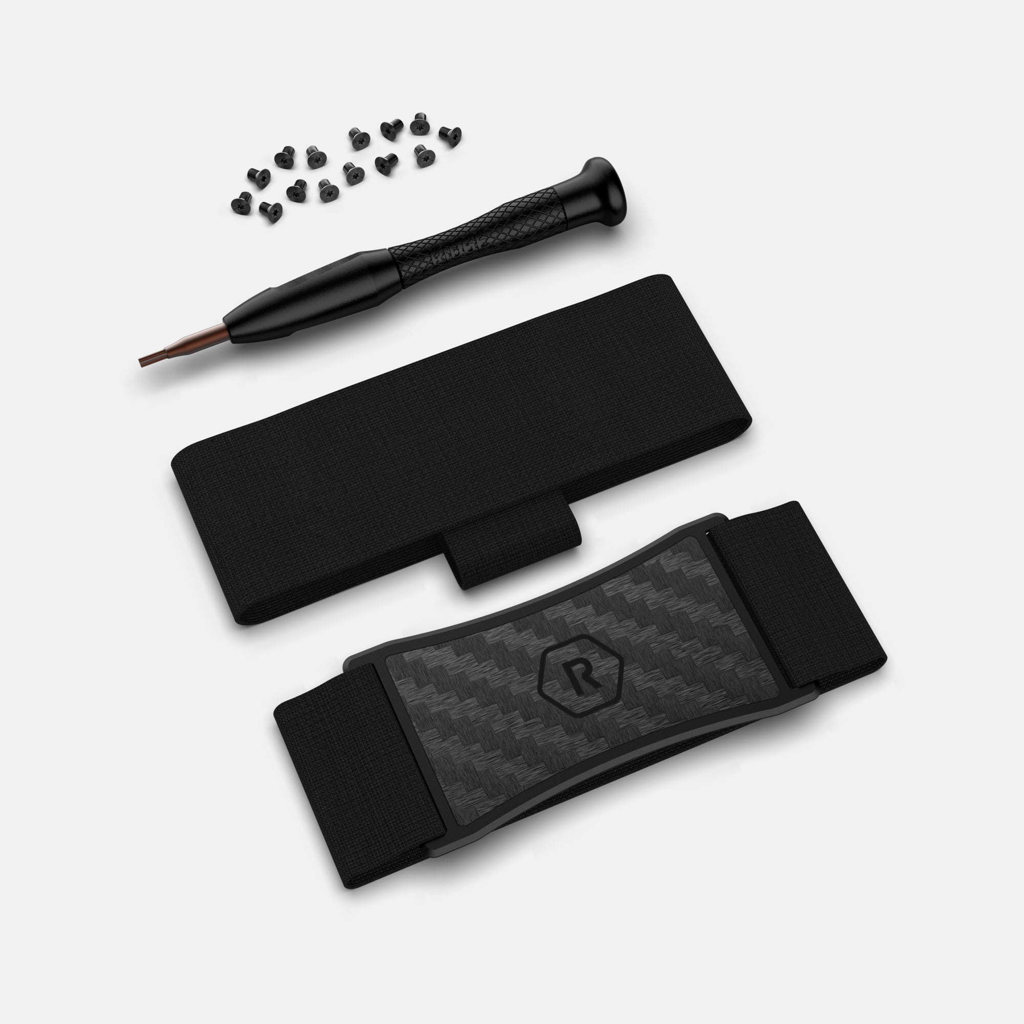 小物 the RIDGE Forged Carbon Cash Strap Slim & Strong Forged Carbon Wallet | The Ridge