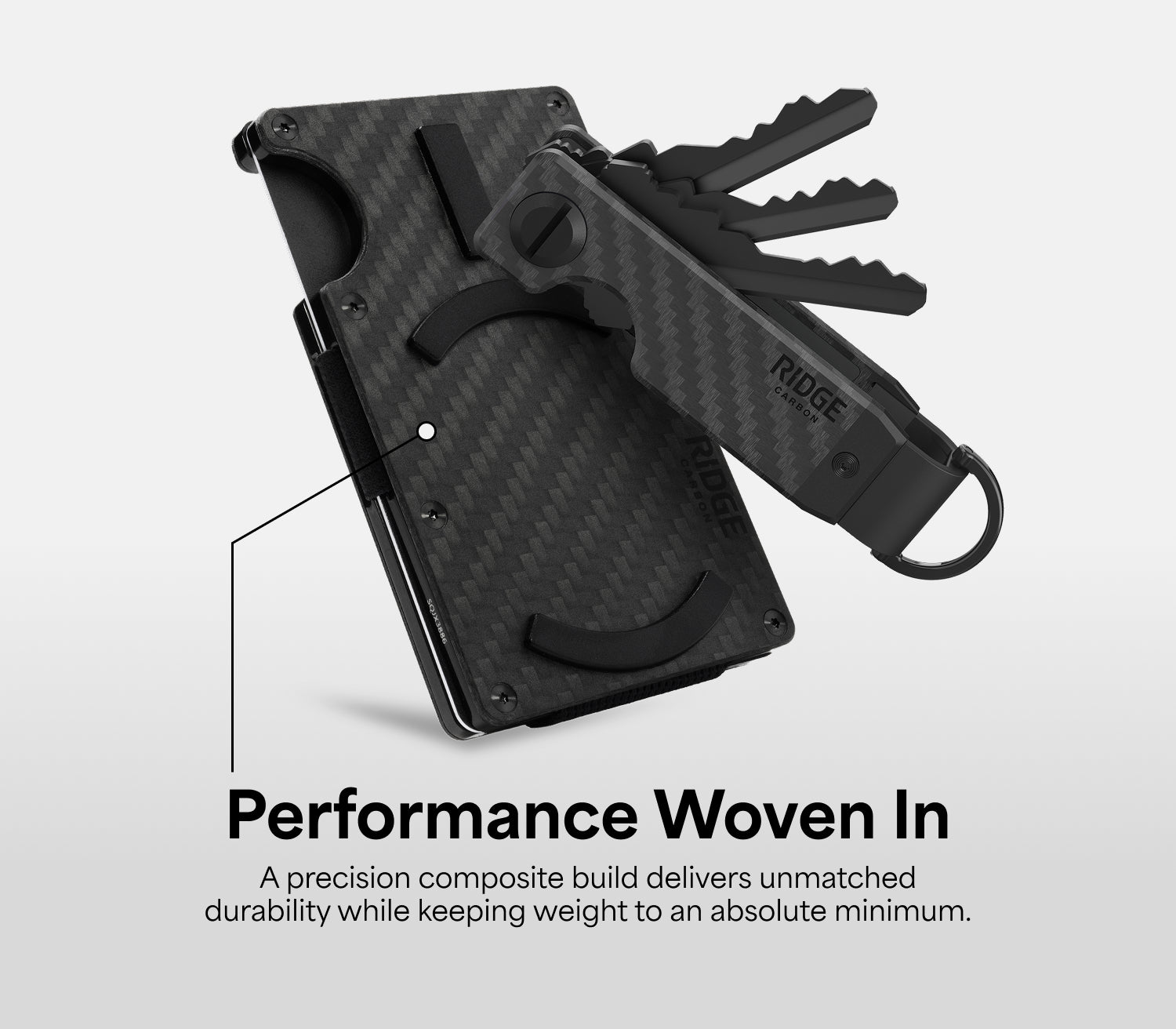 Ridge Wallet For MagSafe - Carbon Fiber 3k