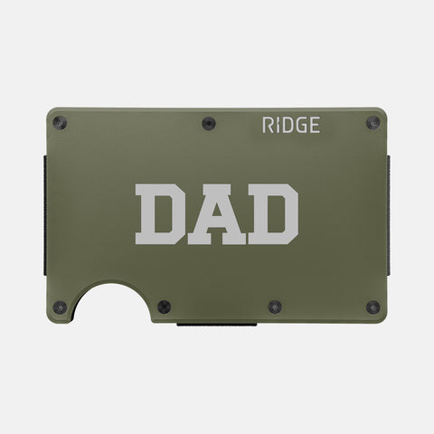 Ridge Wallet - "Dad" (Matte Olive)