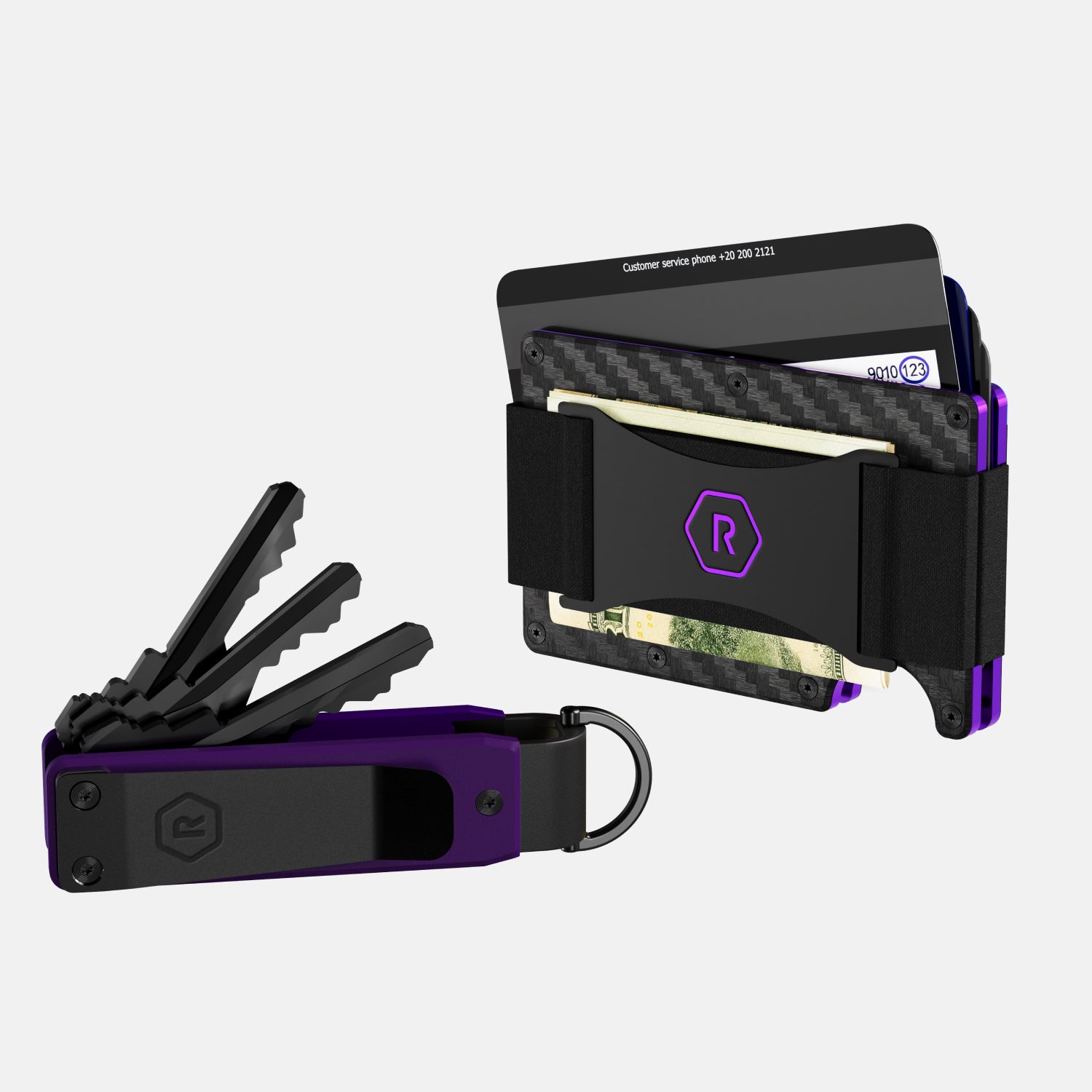 The Ridge: Wallet + Keycase Kit - Alaska Twilight Carbon 006
