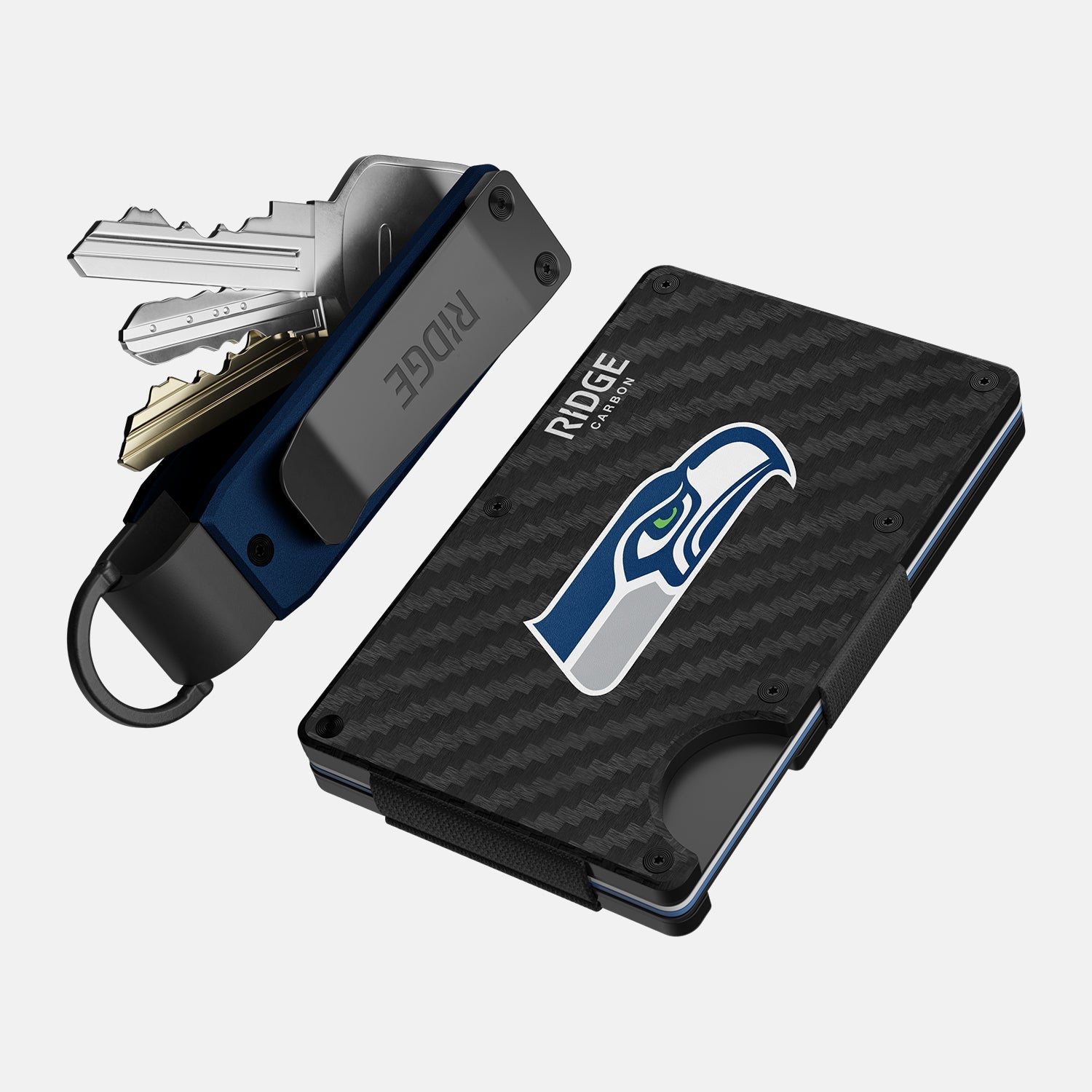 Ridge Wallet - Seattle Seahawks - Carbon Fiber 3k