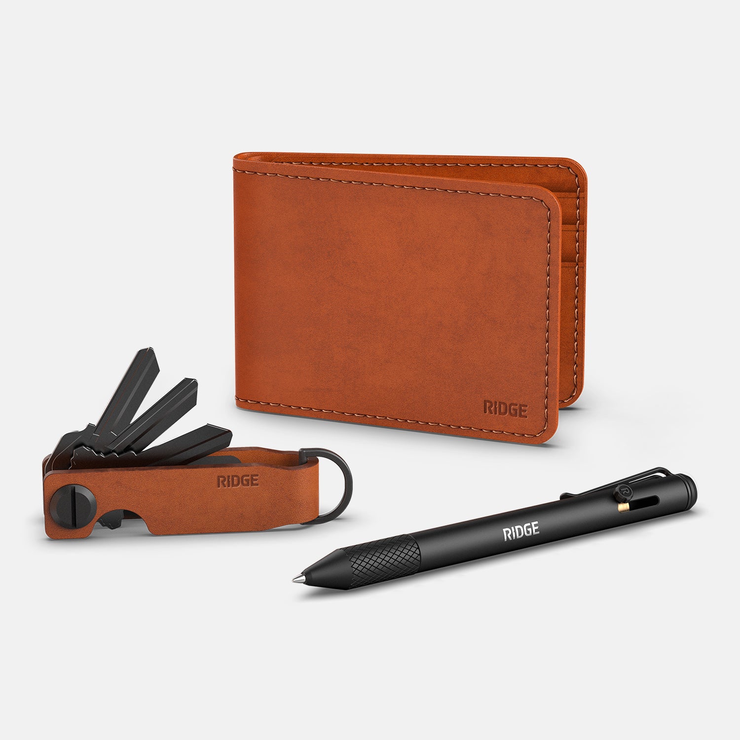 ridge wallet tobacco brown leather Daily Writer Kit - Billfold ridge wallet tobacco brown leather Daily Writer Kit - Billfold