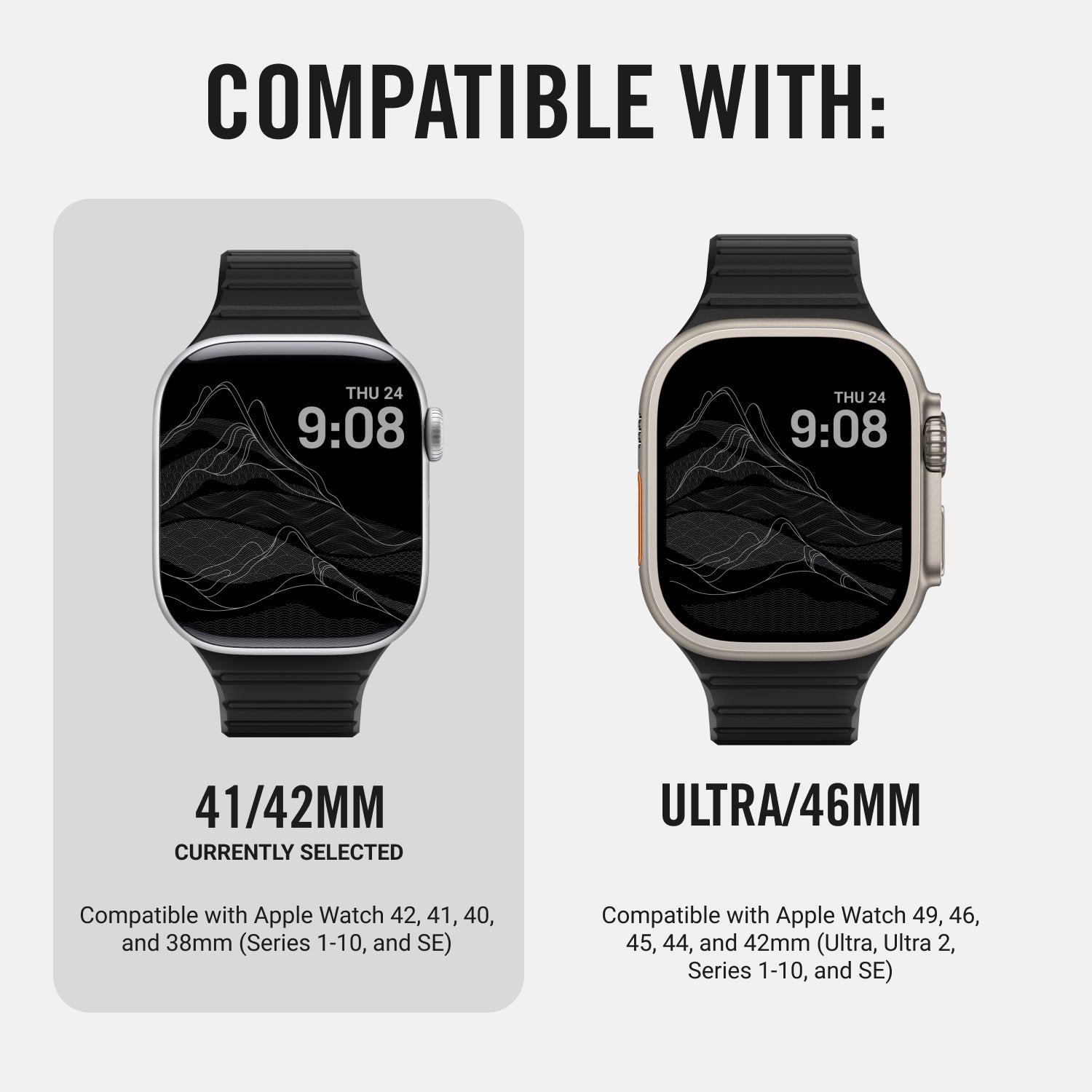 Everyday Watch Straps - Small - Matte Black