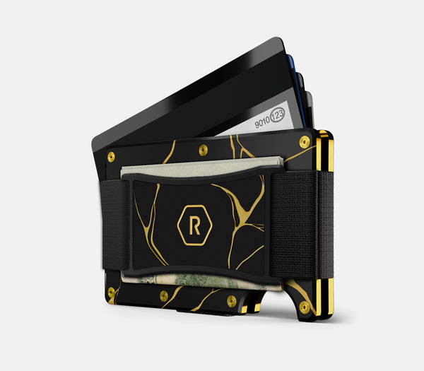 Ridge Wallet – Kintsugi - Black | DETAIL IN DESIGN