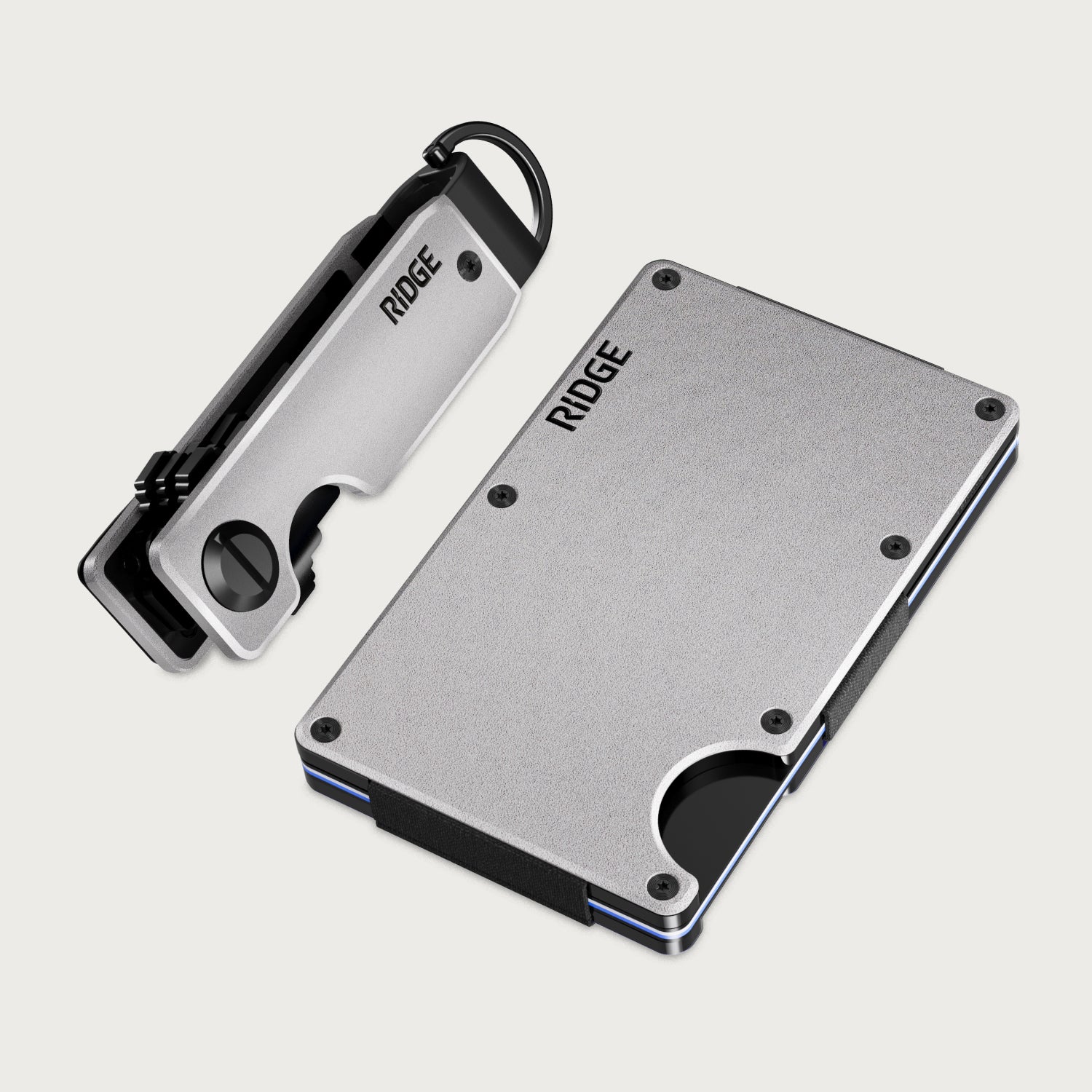 Ridge Wallet + KeyCase - GT Silver | TRACK-TESTED COLORS