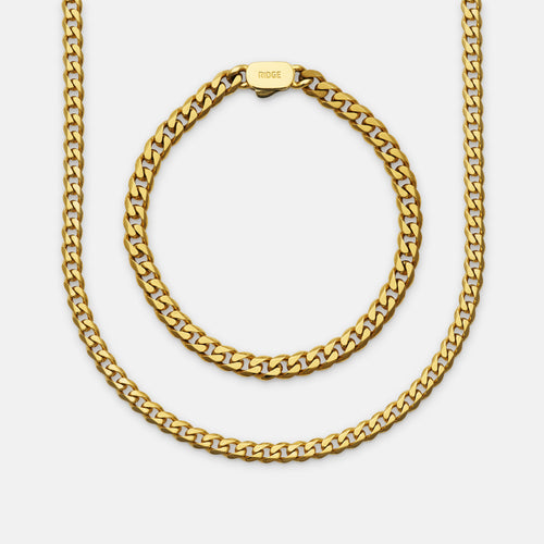 Curb Chain Kit - 18K Gold - Medium