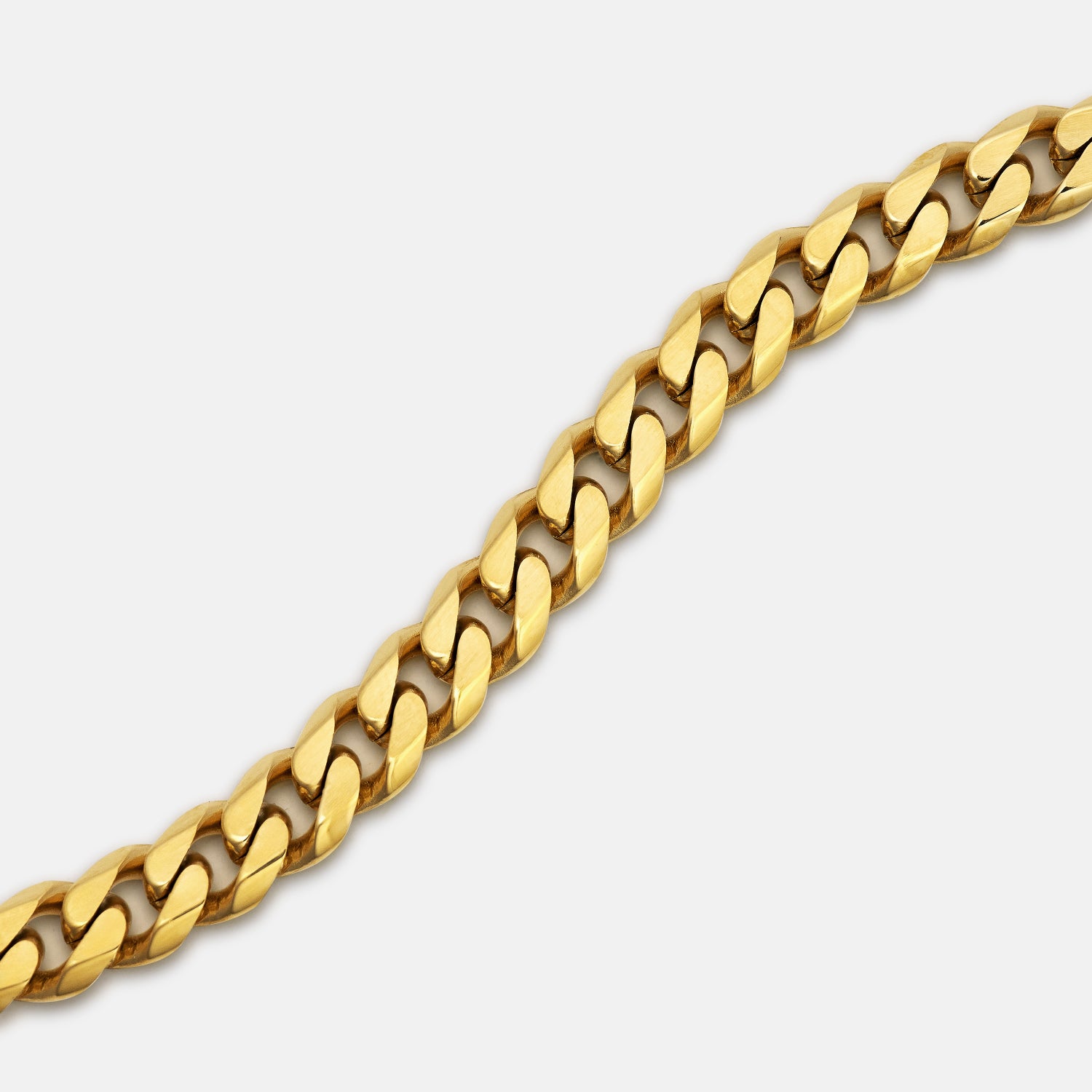 5mm Curb Chain - 18K Gold - 22