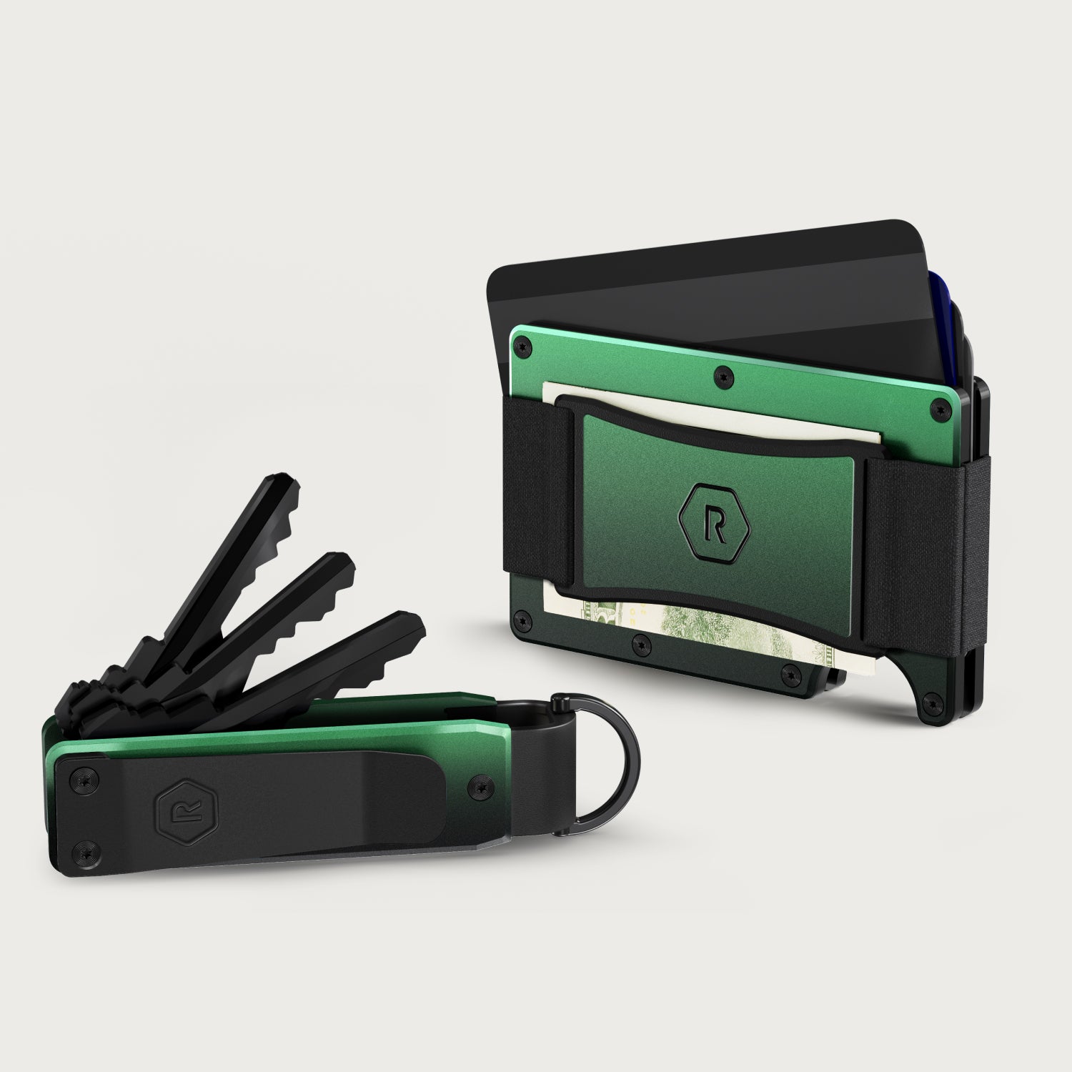 Ridge Wallet + KeyCase Kit | Green Flash