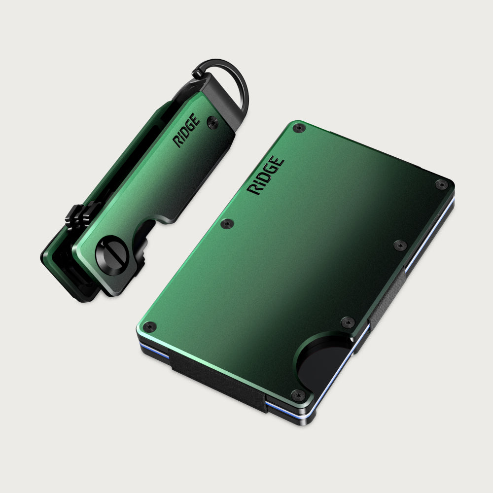 Ridge Wallet + KeyCase Kit | Green Flash