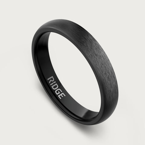 4mm Rounded Ring Set - Gunmetal