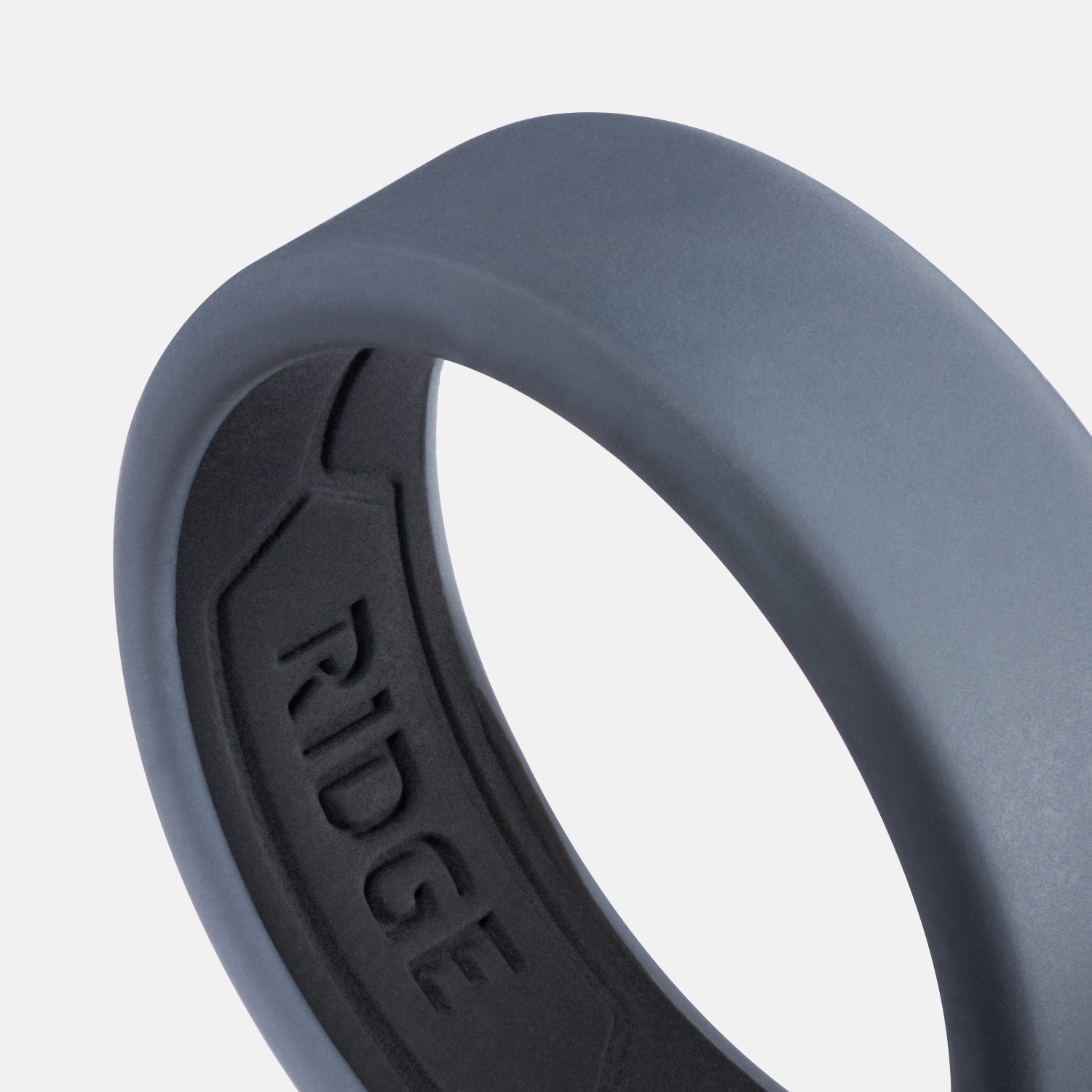 Ridge 6mm Silicone Ring Set - Royal Black