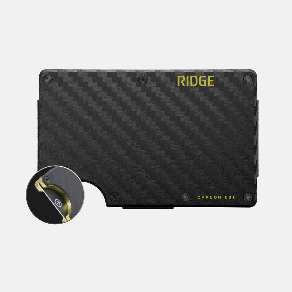Ridge Wallet — Hyper Lime Carbon 001 // The Ridge