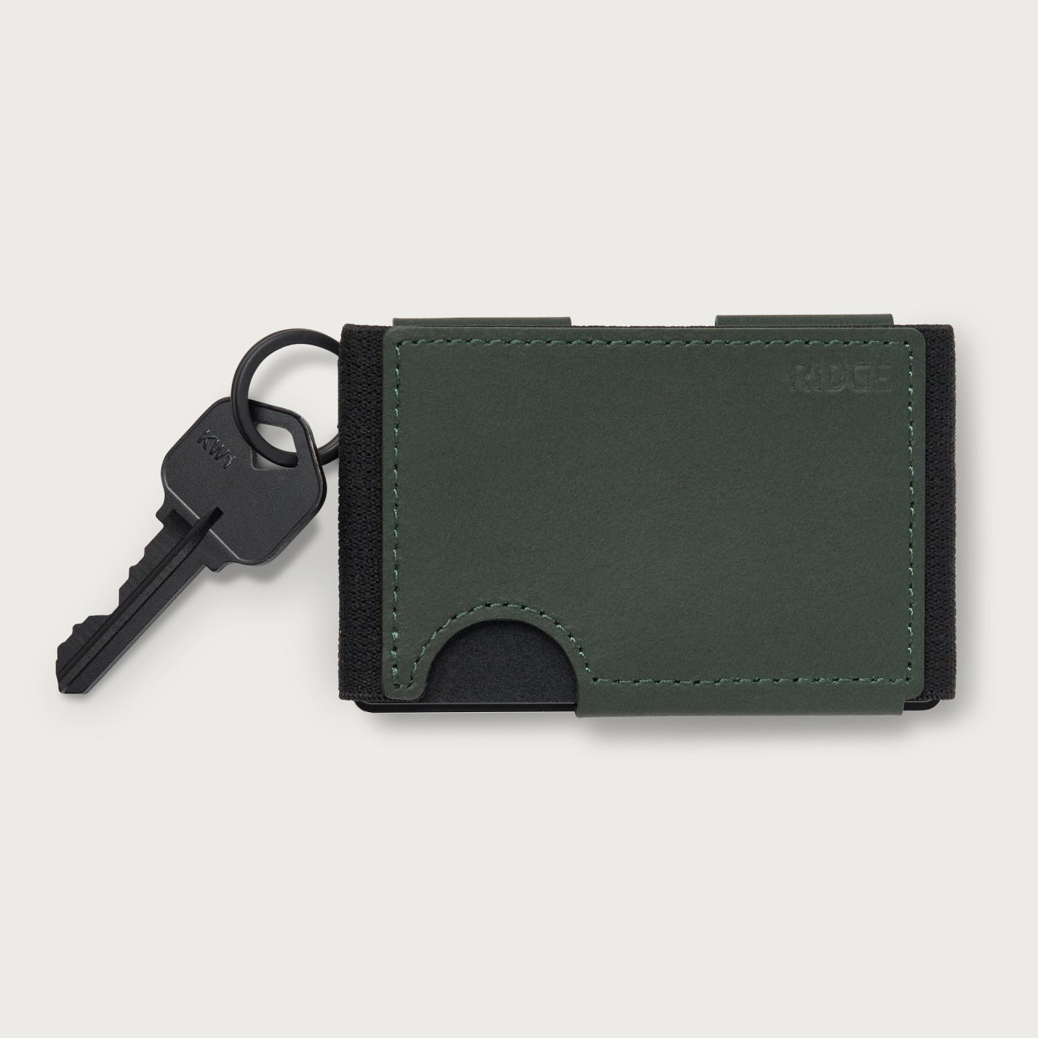 Hunter Green Leather Ridge BiFlex — 100% Leather Everyday Carry