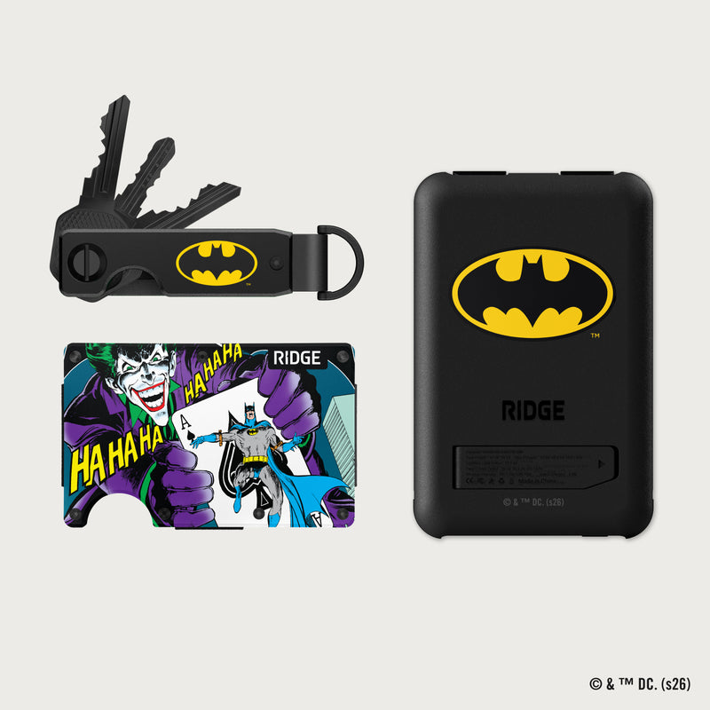 Ridge Wallet + Power Bank + KeyCase - The Joker™ + Batman™
