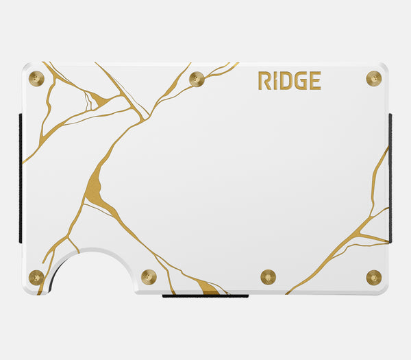 Ridge Wallet – Kintsugi - White | DETAIL IN DESIGN