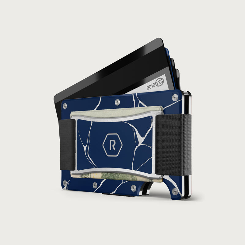 Ridge Wallet + Power Bank - Kintsugi - Navy + Dark Harbor