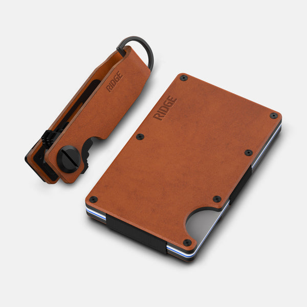 RIDGE | Wallet + KeyCase Kit - Tobacco Brown Leather - Ridge