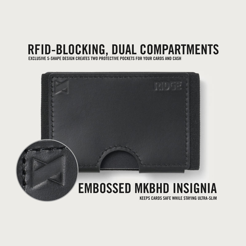 Ridge Biflex - MKBHD - Midnight Black Leather
