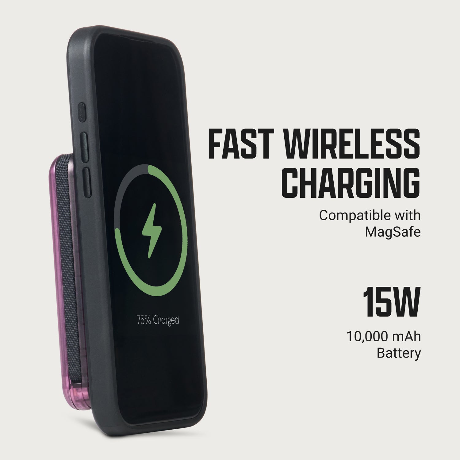Ridge Power Bank - 10k mAh - Atomic Purple