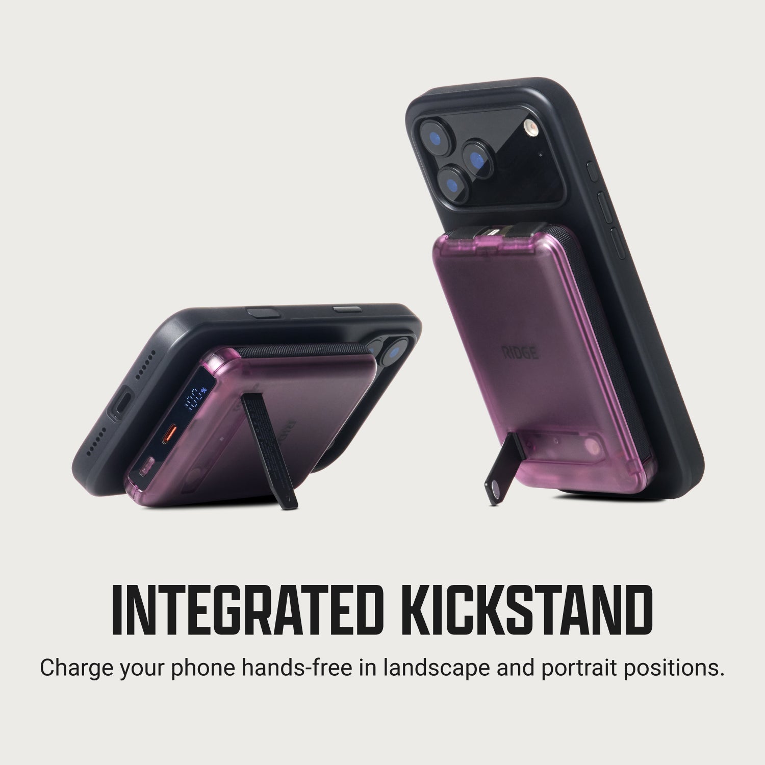 Ridge Power Bank - 10k mAh Bundle - Atomic Purple - 3-Pack
