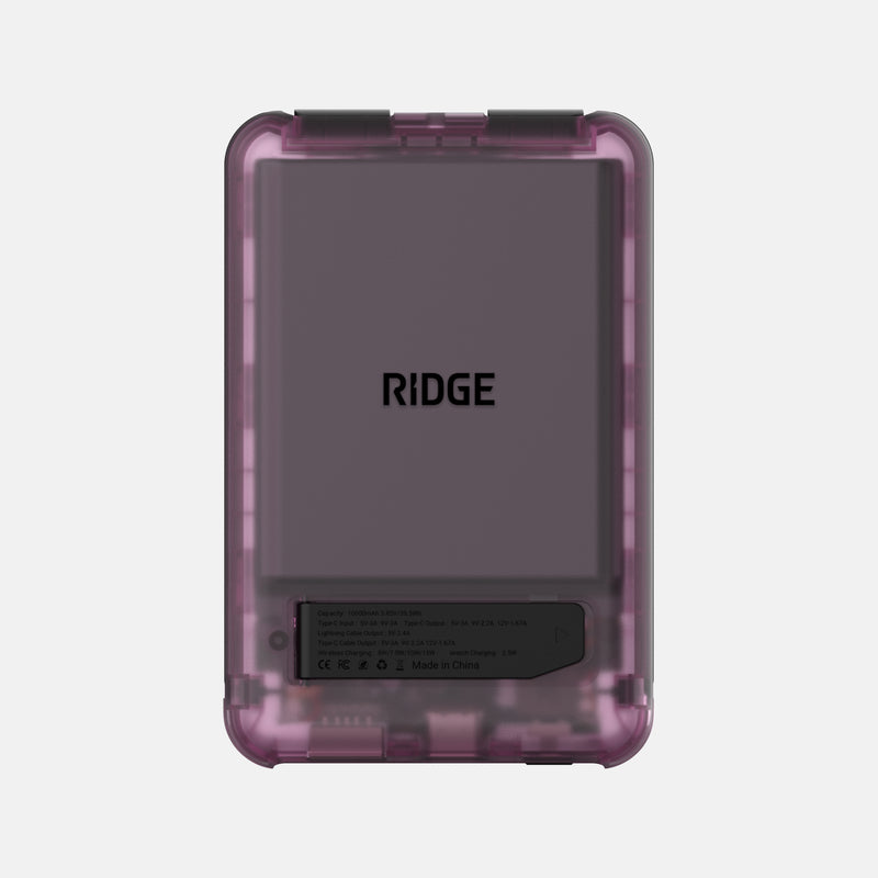 Ridge Power Bank - 10k mAh Bundle - Atomic Purple - 2-Pack